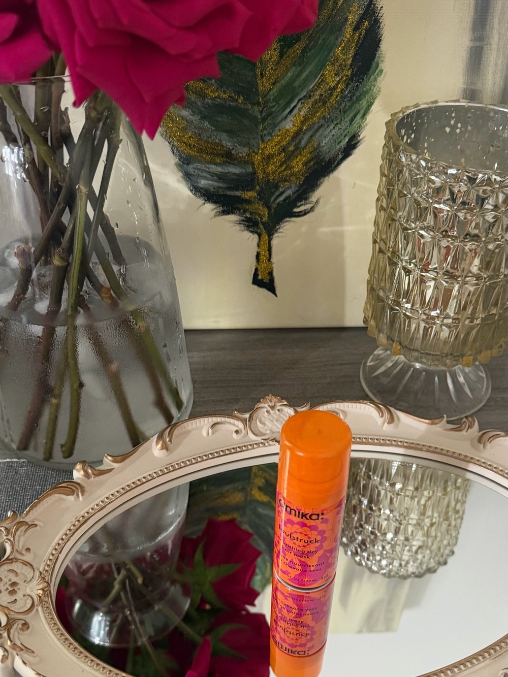 amika Soulstruck Nourishing Dry Hair Mask Spray - Bright Orange